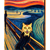 Impressionistic Cat Screaming Impressionism Cats