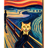 Impressionistic Funny Cat Screaming Impressionism