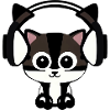 Melodische Samtpfote: Katze mit Headset
