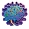 purple brain Geschenk