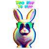 Cool Easter Bunny with Sunglasses