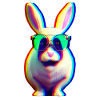 Cool Rabbit - Lapin effet glitch