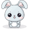 Cute Kawaii Rabbit Illustration