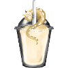 Milchshake mit Drache