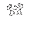 Cute dancing robots