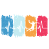 Handball Retro Heartbeat Handball Player