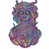Psychedelisches Mädchen