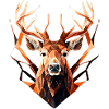 Polygonaler Hirsch