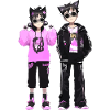 Cosplay Junge und Madchen