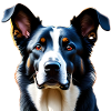 Dreifarbiger Hund