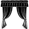 Vorhänge Theater oder Geschäft