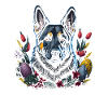 Easter Spring German Shepherd Dog