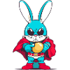 Easter Bunny super hero