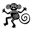 Ancient Mexican Symbol, Monkey, Monkey