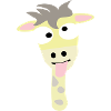 Crazy giraffe head
