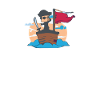 little cute pirate - sailing