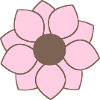 Rosa Pop-Art Blume