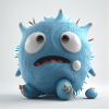 Blaues Monsterchen