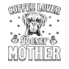 Coffee lover boxer mother