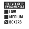 Niveau de génialité Boxer