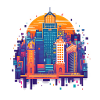 Colourful city