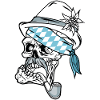 Bavarian Skull // Illustration