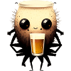 Sweet little beer spider