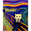 Impressionistic Funny Cat Screaming Impressionism