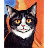 Impressionistic Funny Cat Screaming Impressionism