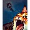 Impressionistic Funny Cat Screaming Impressionism