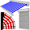 Sun blinds shutter marquis