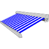 Sun protection blue white