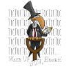 Funny Cartoon Vulture Undertaker TickTock Wake Up