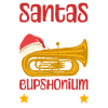 Euphonium-weihnachtsentwurf Für