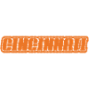 Cincinnati Lettering Retro Look Orange