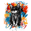 Cool cat with sunglasses