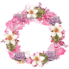 vide,fleurs,couronne de fleurs,floral,aquarelle