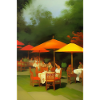 Outdoor Asian Cafe