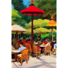 Outdoor Asian Cafe