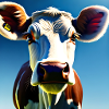 Brown and White Cow