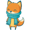 Fox with scarf