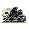 8-bit motorcycle
