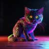 Neon Cat 1