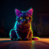 Neon Cat2