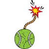 Tennis Match Ball Racket "Tennisbomb"