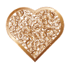 Steampunk heart abstract design