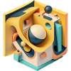 ..3D