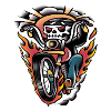 Biker old-school tattoo art