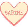 Sabine Surname First name pink sugar heart