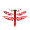 Libellule rouge Akatombo